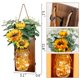 thumbnail image 4 of Juego de candelabros de pared OurWarm Mason Jar Sunflower LED Remote, 4 of 9