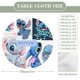 thumbnail image 2 of Lilo y Stitch-theme Fitted Round Tablecloths Elastic Edged Table Covers Waterproof Table Cloth for Kitchen Holiday Party Tables Decor 150cm, 2 of 6