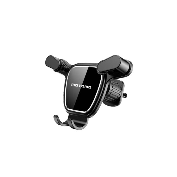 Soporte de Celular para Vehículo Motomo SOPAUT02, Triple Abrazadera, 4,5" a 6,7", Negro
