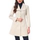 thumbnail image 1 of INSPIRE CHIC Abrigo Elegante de Mujer con Botonadura Simple, Manga Larga, Abrigo de Invierno Cálido, Solapa, Línea A, Abrigo de Oficina, Talla XS, Beige, 1 of 6