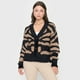 thumbnail image 3 of Cardigán Mujer Lurex Print Café Corona, 3 of 5