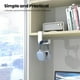 thumbnail image 2 of Soporte ajustable para auriculares - Soporte para auriculares de juegos de PC con giro de 360 grados, colgador con abrazadera para debajo del escritorio, organizador con clip para cables - Blanco, 2 of 7