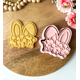 thumbnail image 2 of Cortador y sello de galletas Orejas de conejito de pascua, 2 of 3