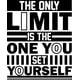 thumbnail image 1 of Frase Deco The Only Limit Is The One You FR-11146, 1 of 3