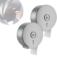 Genérico - Pack X2 Dispensador Papel Higienico Jumbo Industrial Acero