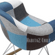 thumbnail image 2 of Mecedora Silla Rocking Asiento Patch Chenille - Celestoide, 2 of 3