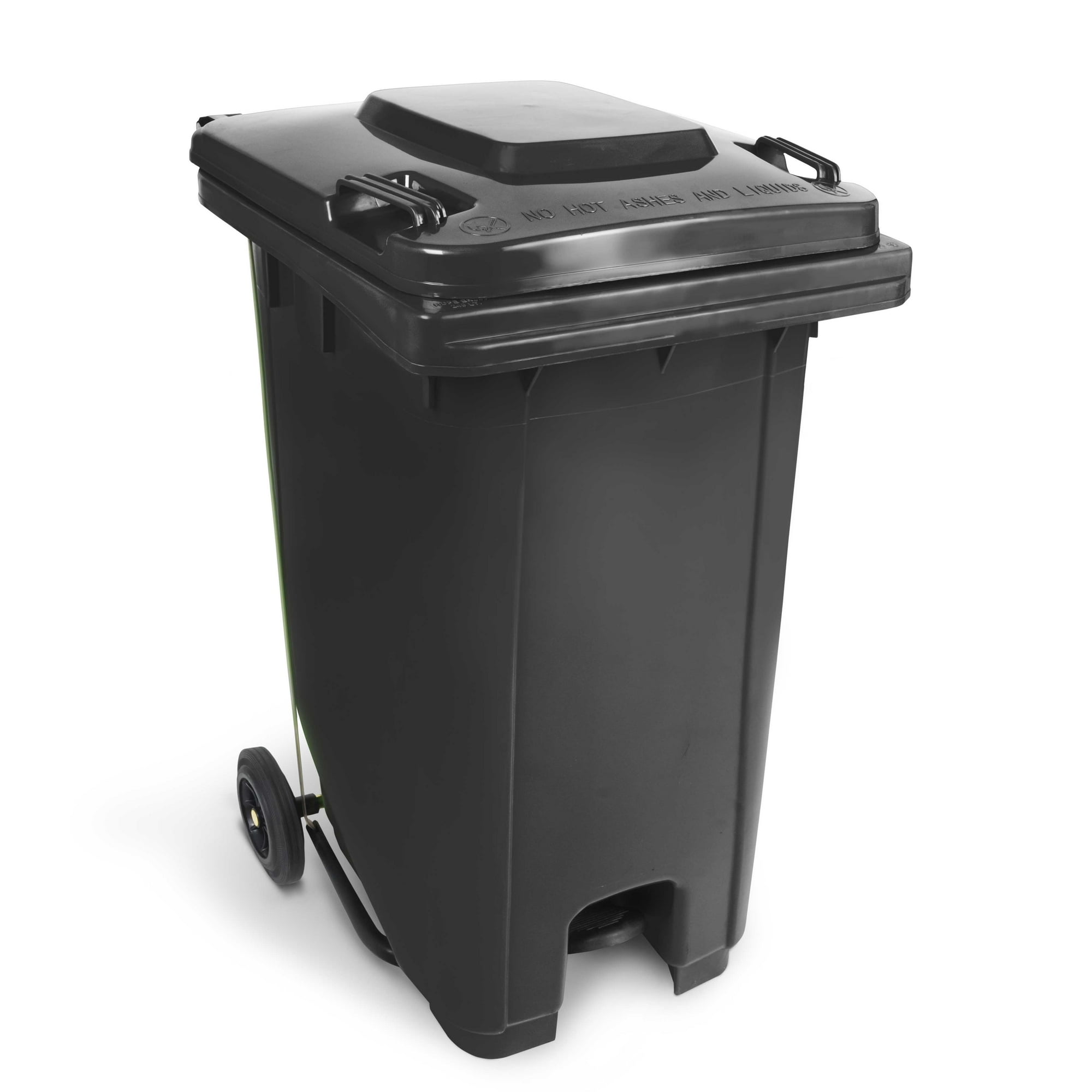 Recilock - Basurero Con Pedal Central 120 Litros - Gris Oscuro