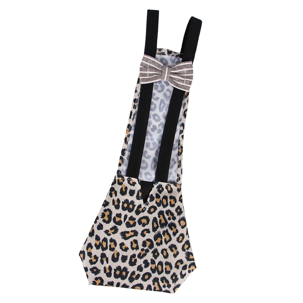 Mascota Ganso Pollo Pato Aves De Corral Reutilizable Tela Suave Pañal Estampado Leopardo