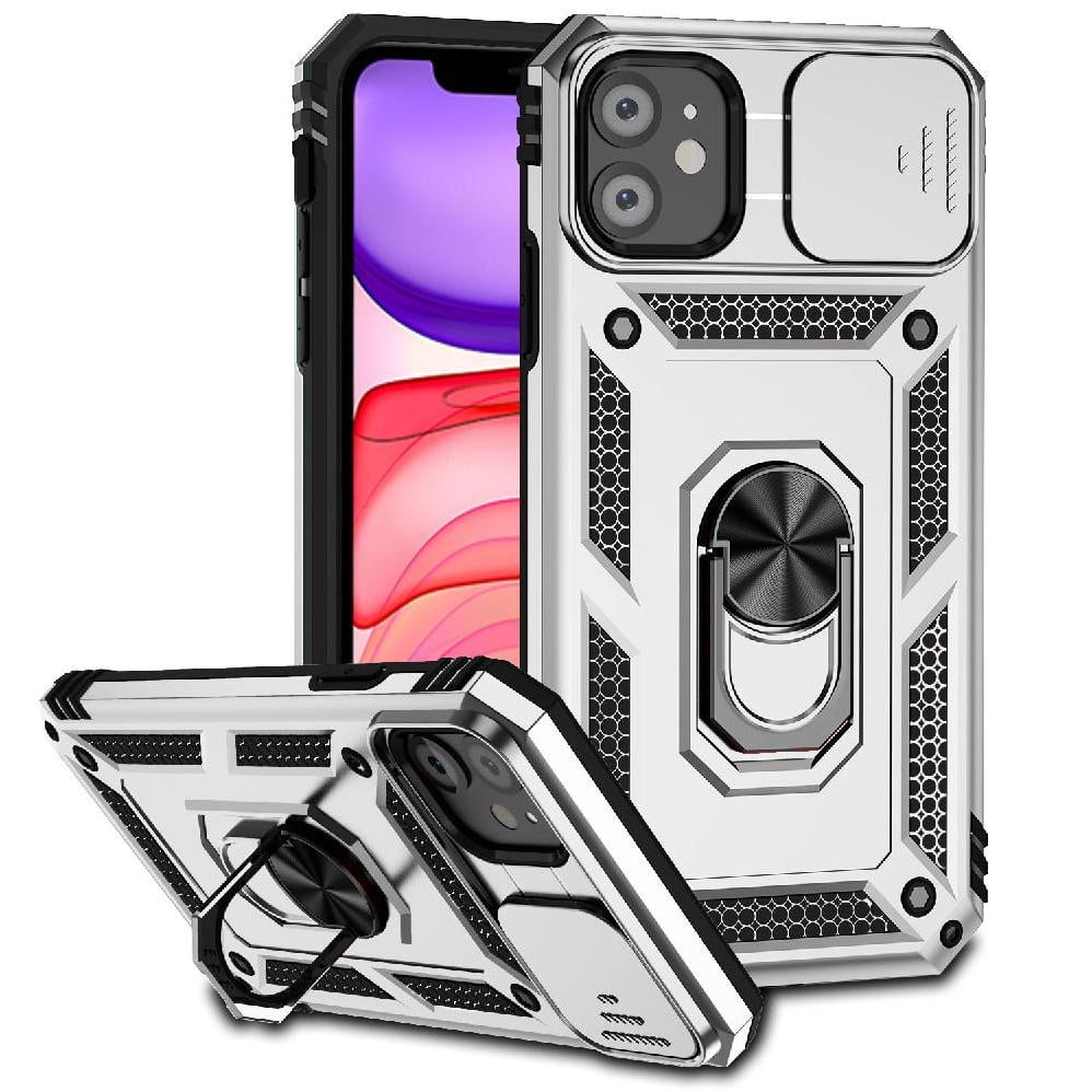 Estuche Gangxun Para Iphone 11, Soporte Giratorio 360°, Estilo Mecánico Y Magnético
