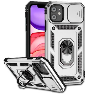 Estuche Gangxun Para Iphone 11, Soporte Giratorio 360°, Estilo Mecánico Y Magnético