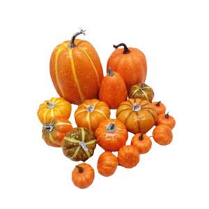 Bothyi - 16 Calabazas Artificiales Para Repisa De Chimenea Para Jardín De Acción De Gracias