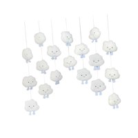 Bothyi - Decoraciones De Nubes 3D Cortina De Puerta De Adornos De Nubes Para Cumpleaños Fiesta De Bodas Blanco