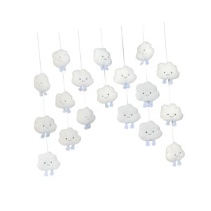 Bothyi - Decoraciones De Nubes 3D Cortina De Puerta De Adornos De Nubes Para Cumpleaños Fiesta De Bodas Blanco