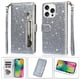thumbnail image 1 of Funda para FOXDOCK Elegante funda iPhone 16 Pro Glitter con cremallera-Ideal para el uso diario, 1 of 5