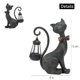 thumbnail image 2 of Escultura REYISO Gato con Luz Solar para Jardín – Bronce Antiguo, 2 of 8