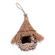 thumbnail image 1 of Casa de pájaros de hierba, casa de nido de loros, casa de colibrí, casa de pájaros tejida a mano para ventana, decoración de jardín y césped al aire, 1 of 5