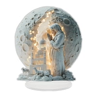 Bothyi - Decoración Navideña De Jesús Con Escultura De Luz Para Escritorio De Oficina Navidad