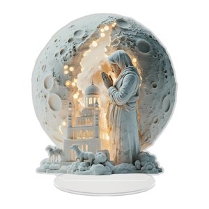 Bothyi - Decoración Navideña De Jesús Con Escultura De Luz Para Escritorio De Oficina Navidad