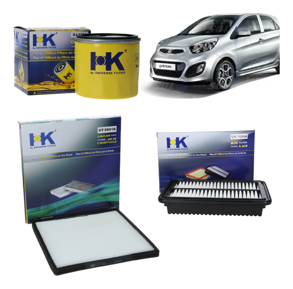 Repuestos Del Sol - Kit Filtro Para Kia Morning 1 0 2012 2016 Aire Aceite Polen