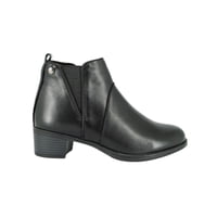 Botin De Cuero Lady Negro Alquimia