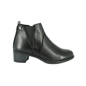 Botin De Cuero Lady Negro Alquimia