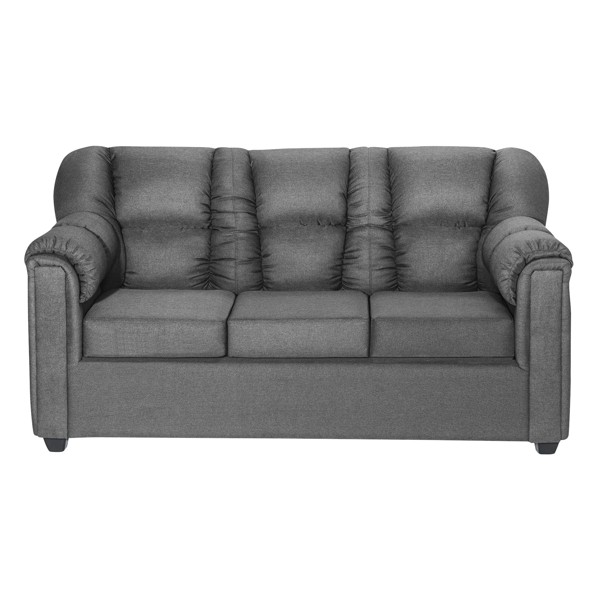 Colbox - Sofá Bronco 3 Cuerpos Tela Gris Medio