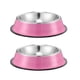 thumbnail image 1 of Comedero de acero inoxidable para perros con base de goma (paquete de 2), 1 of 5