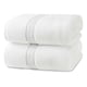 thumbnail image 1 of Juego De 2 Toallas De Mano 70x40 Cm Algodon 500g Baño Set Az Blanco blanco, 1 of 10