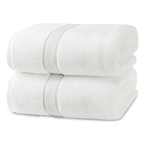 Aura Zeus - Juego De 2 Toallas De Mano 70X40 Cm Algodon 500G Baño Set Az Blanco Blanco
