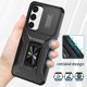 thumbnail image 5 of Funda Armada para Samsung Galaxy S24 con Tapa Deslizante y Soporte Magnético Giratorio Negro, 5 of 5