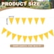 thumbnail image 2 of Banderines de Triángulo de Tela de Fieltro Uxcell, Guirnalda de Banderas para Decoraciones de Fiesta Amarillo, 2 of 7