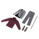 thumbnail image 1 of Conjunto De Traje Gris 1/6, Pantalones, Ropa, Camisa, Cinturón De Corbata Para Figuras De Acción De 12 Pulgadas, 1 of 5