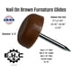 thumbnail image 2 of Deslizadores para muebles E.H.C. marrón, cabeza plana, paquete de 20, 19 mm, 2 of 5