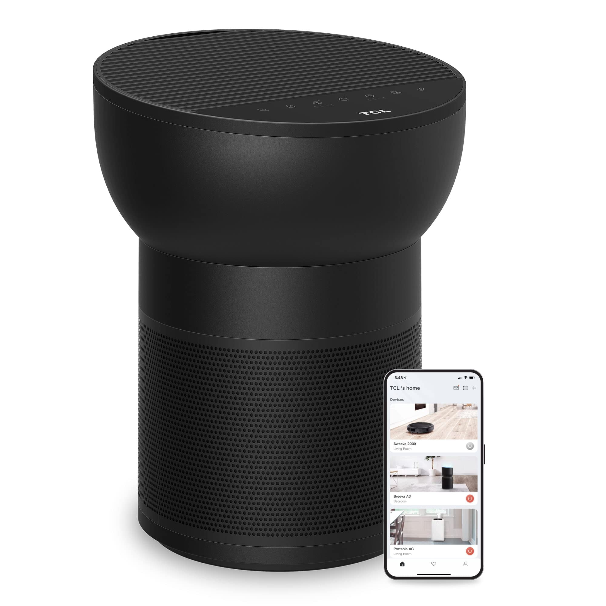 Purificador De Aire Tcl Breeva A2 Para Hogar Y Dormitorio De 41 M² Con Ionizador