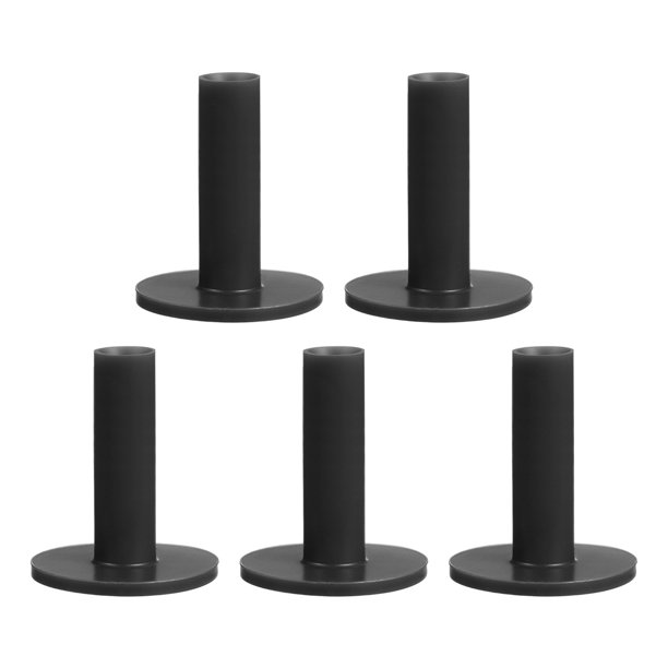 Uxcell Tees de Golf de Goma, Tee de Entrenamiento de Práctica Alta para Campo de Práctica, Soporte Estable para Pelotas Negro 3"