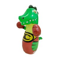Ioensy - Dispositivo De Entrenamiento De Bolsa De Boxeo De Dinosaurio Inflable Para Boxeo Karate Taekwondo