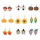 thumbnail image 1 of Pendientes de otoño para mujer, 9 pares de pendientes de Acción de Gracias, con forma de maíz dulce, calabaza, hoja de pastel, girasol, joyería ligera de otoño, regalo de Acción de Gracias., 1 of 5