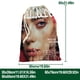 thumbnail image 3 of Billie Eilish Bolsa de regalo con cierre de cinta navideño para decoración de Navidad,50cm×80cm., 3 of 6