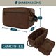 thumbnail image 4 of Neceser de viaje PAVILIA para hombre – Kit de afeitado Dopp, 4 of 7