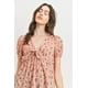 thumbnail image 4 of Top Floral con Lazo en la Parte Delantera y Estampado Waffle L, 4 of 7
