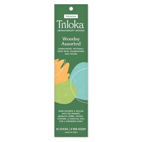 Incienso Triloka Premium Woodsy Surtido 10 varillas