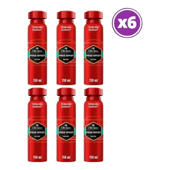 Pack 06 Pure Sport Desodorante Spray 96g