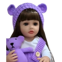 Genérico - Muñeca Realista Bebé De 55 Cm 100% Silicon Con Traje Y Accesorios