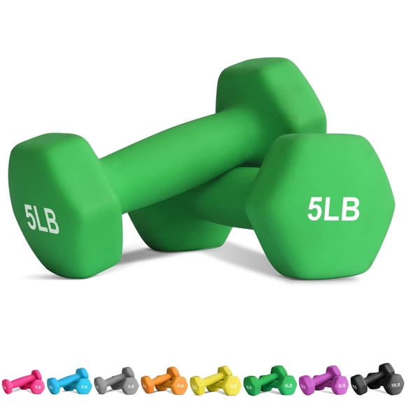 Mancuernas Balelinko para gimnasio en casa, 4.5 kg, recubrimiento de neopreno