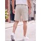 thumbnail image 3 of INSPIRE CHIC Pantalones Cortos de Verano para Hombre Lavados Vintage Desgastados con Cintura de Cordón L Beige, 3 of 5
