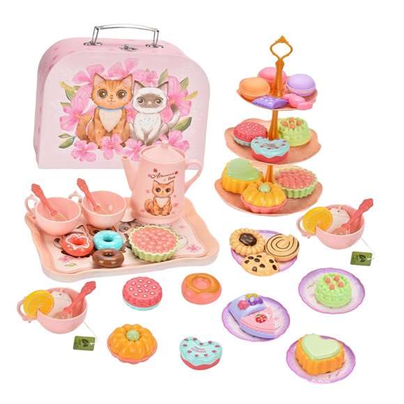 Juego De Té Para Niñas Con Tazas Para Simular El Día Del Niño En Edad Preescolar