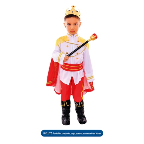 Tododisfraceschile - Disfraz Principe O Rey Completo Talla 7 A 9 Años