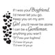 thumbnail image 1 of Decomural Justin Bieber Boyfriend Song Lyrics WS-40828, 1 of 2