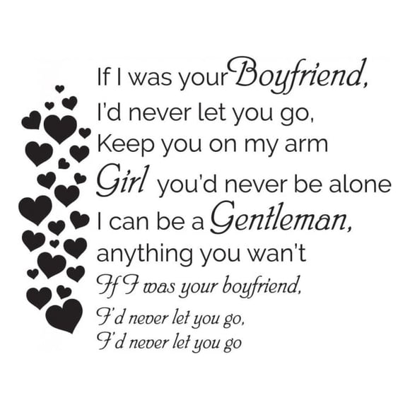 Decomural Justin Bieber Boyfriend Song Lyrics WS-40828