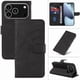 thumbnail image 1 of Funda tipo cartera con tapa para iPhone 17 Pro con tarjetero, soporte y cubierta magnética Negro, 1 of 6